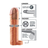 FANTASY X- TENSIONS - PIEL PERFECTA DE CORREA DE BOLA DE 2 EXTENSIONES